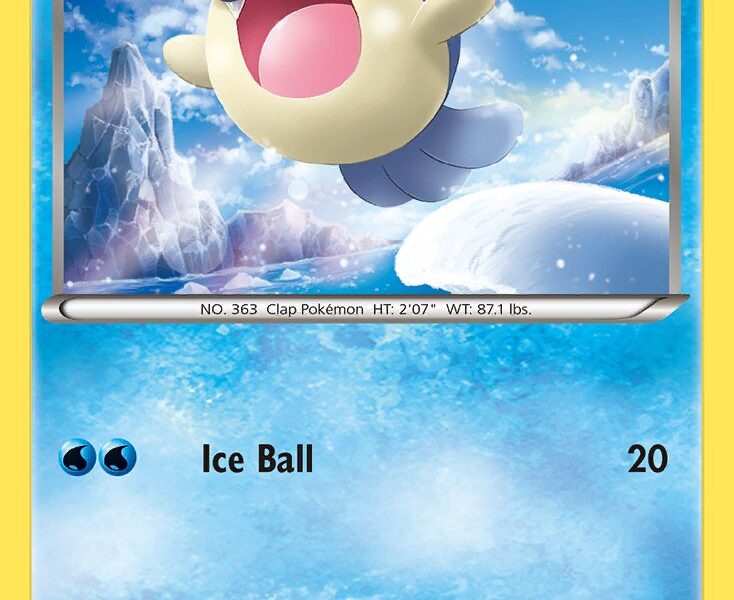 Spheal Pokemon Kaart
