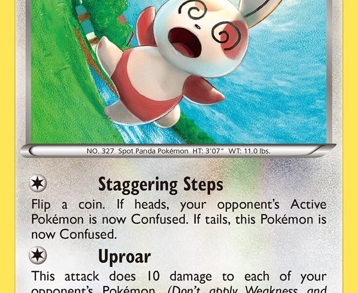 Spinda Pokemon Kaart
