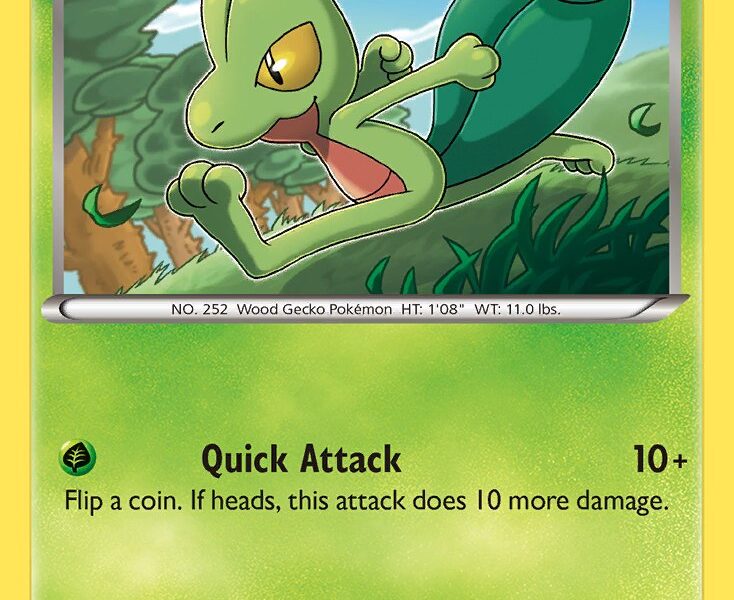 Treecko Pokemon Kaart