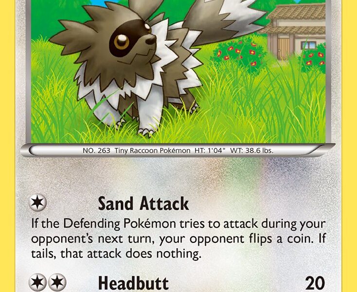 Zigzagoon Pokemon Kaart