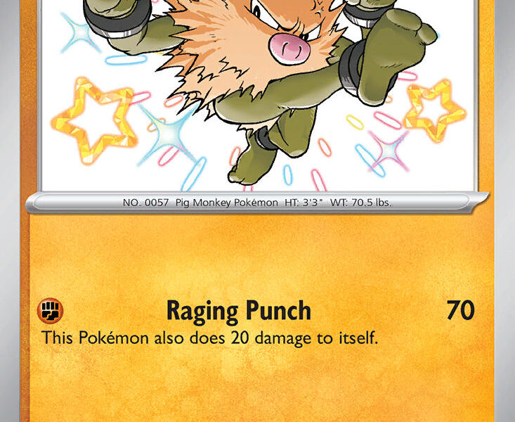 Primeape Pokemon Kaart