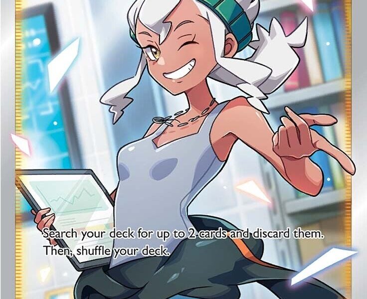 Professor Burnet Pokemon Kaart