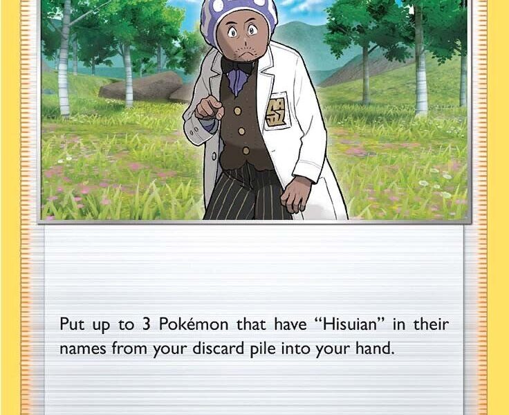 Professor Laventon Pokemon Kaart