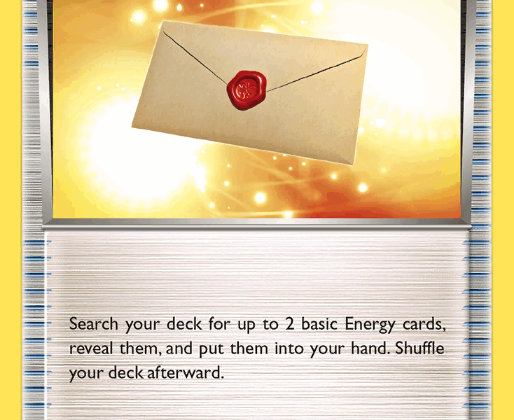 Professor’s Letter Pokemon Kaart