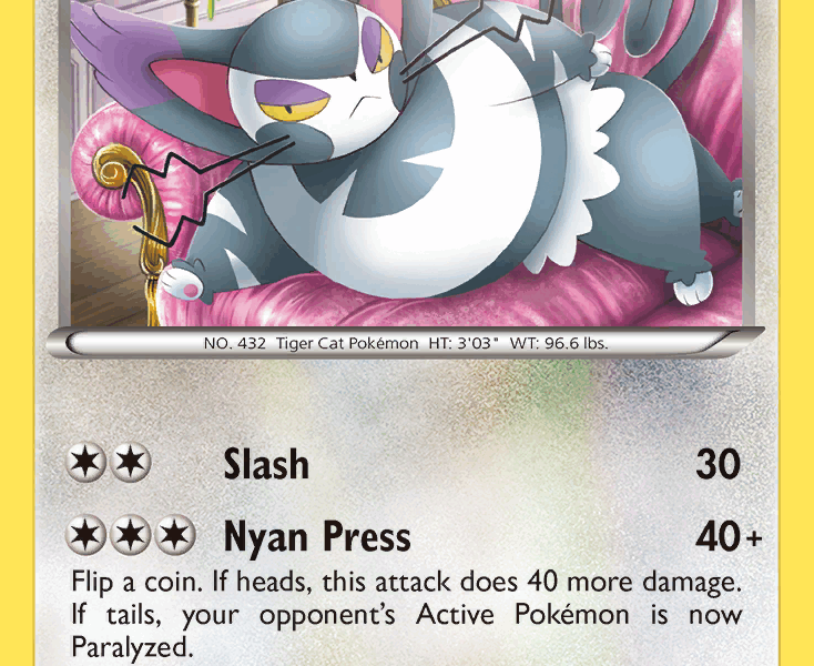 Purugly Pokemon Kaart