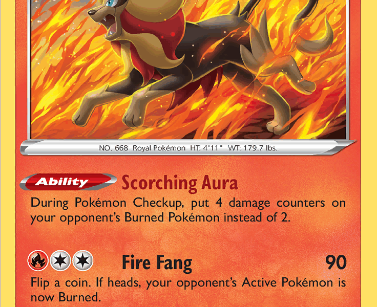 Pyroar Pokemon Kaart