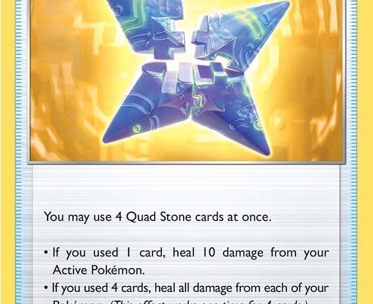 Quad Stone Pokemon Kaart