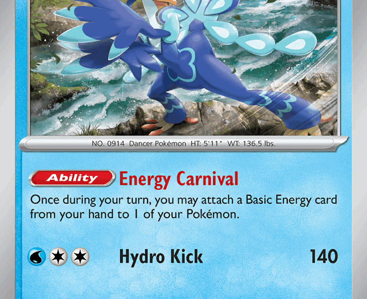Quaquaval Pokemon Kaart
