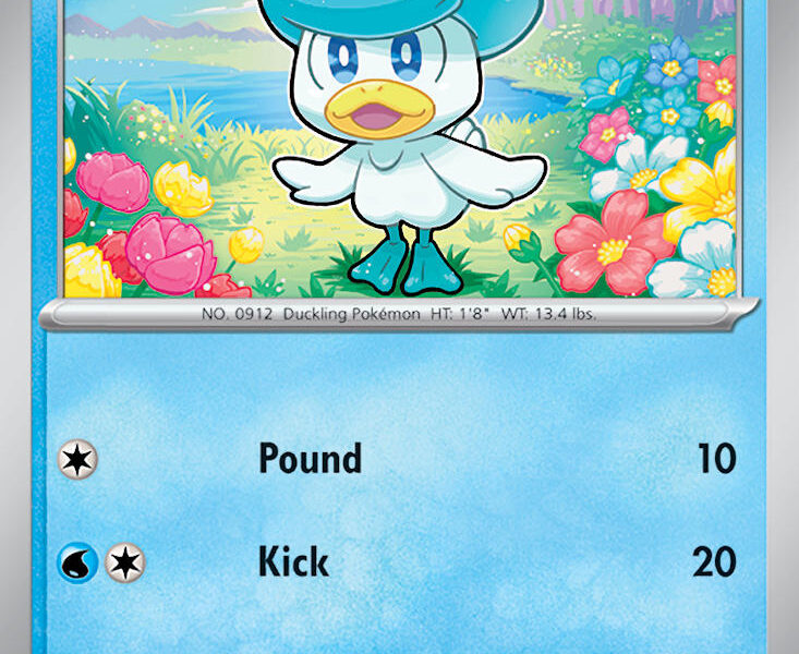 Quaxly Pokemon Kaart