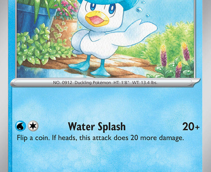 Quaxly Pokemon Kaart