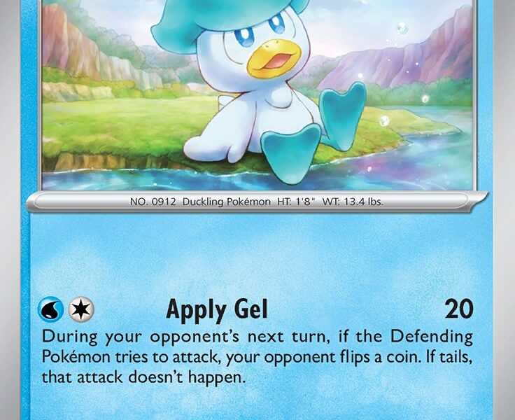 Quaxly Pokemon Kaart
