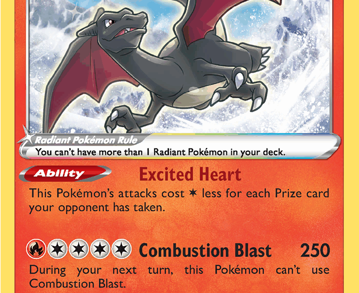 Radiant Charizard Pokemon Kaart