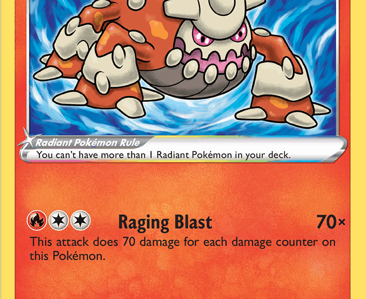 Radiant Heatran Pokemon Kaart