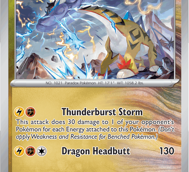 Raging Bolt Pokemon Kaart