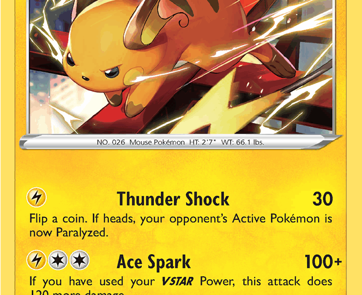 Raichu Pokemon Kaart