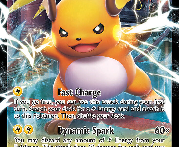 Raichu V Pokemon Kaart