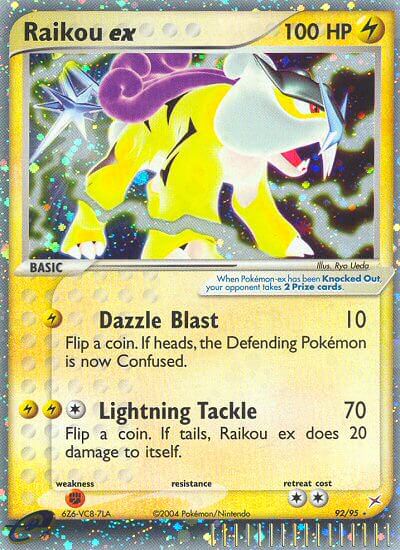 Raikou ex Pokemon Kaart