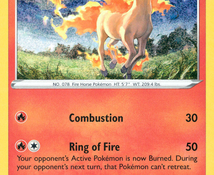 Rapidash Pokemon Kaart