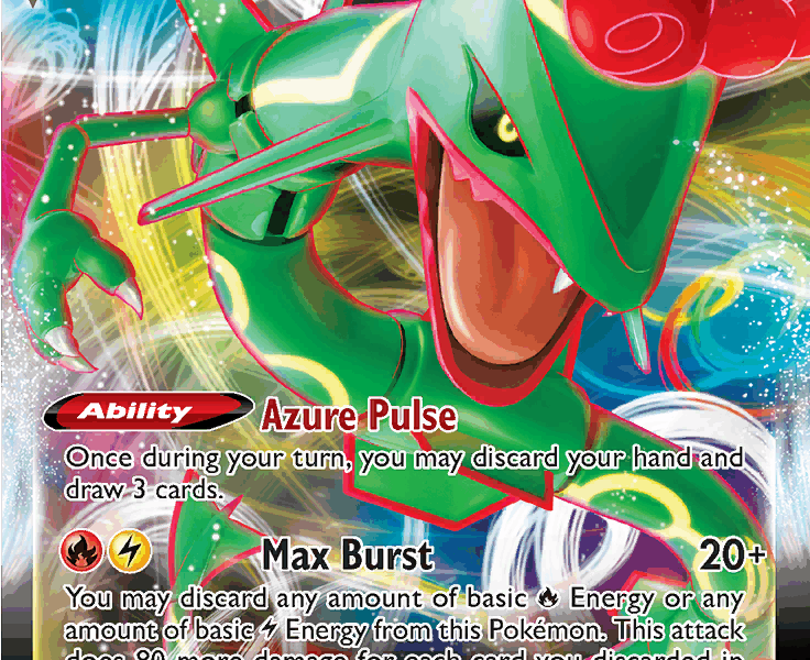 Rayquaza VMAX Pokemon Kaart