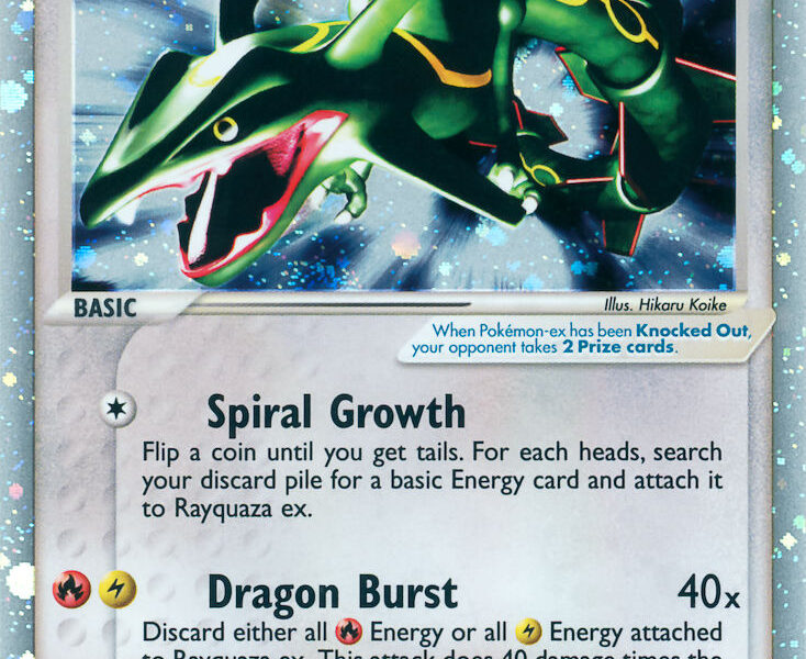 Rayquaza ex Pokemon Kaart