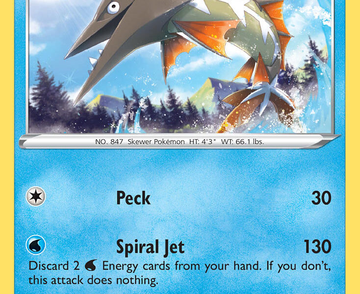 Barraskewda Pokemon Kaart