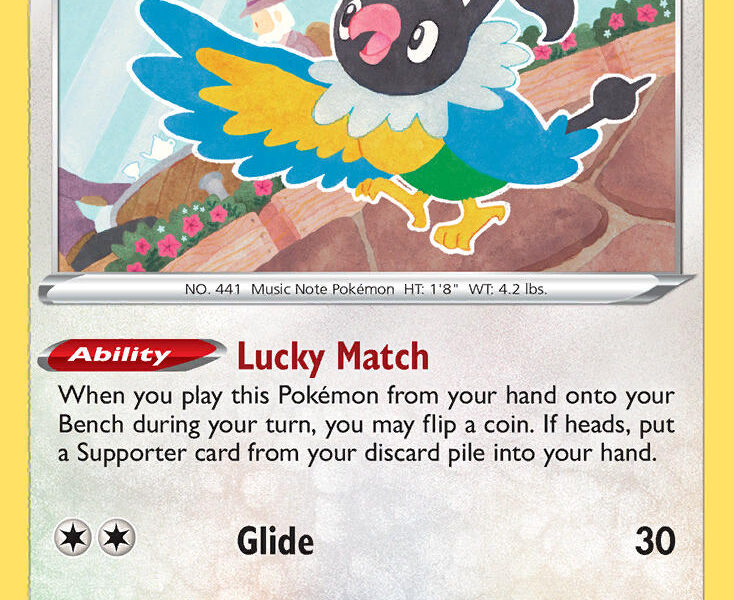 Chatot Pokemon Kaart