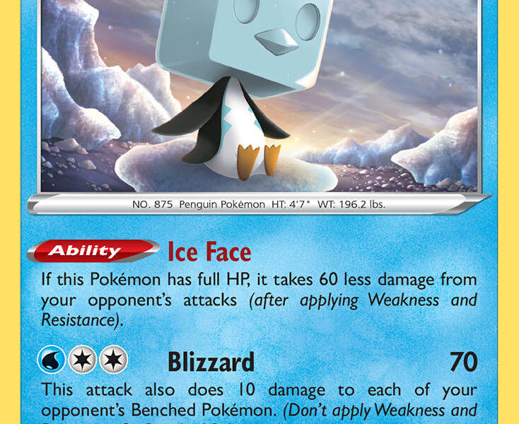 Eiscue Pokemon Kaart