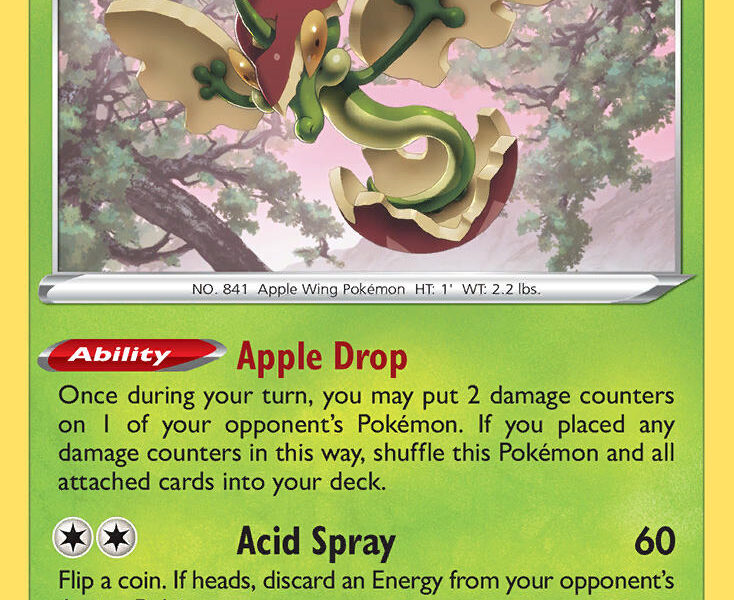 Flapple Pokemon Kaart