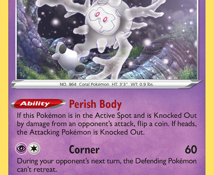 Galarian Cursola Pokemon Kaart
