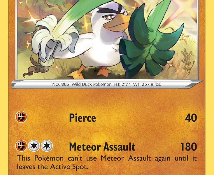 Galarian Sirfetch’d Pokemon Kaart