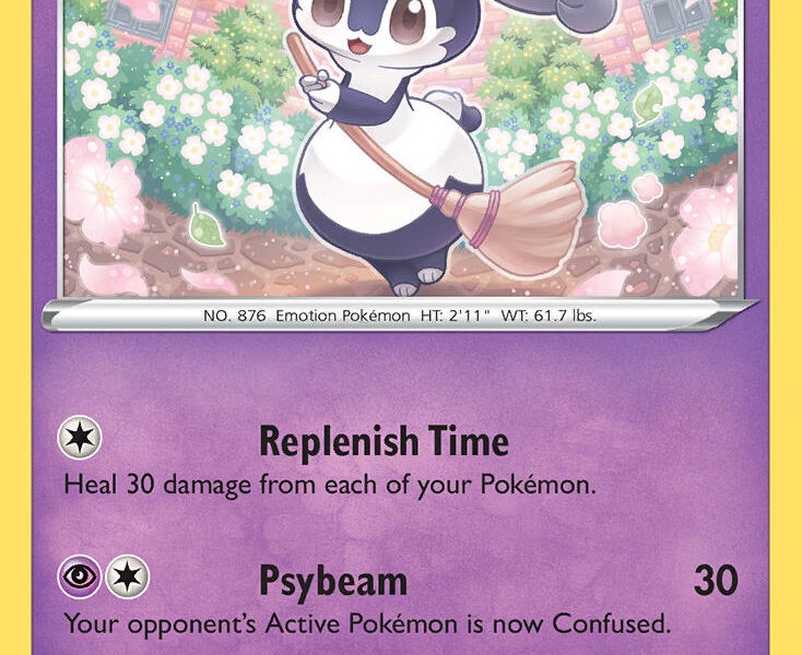 Indeedee Pokemon Kaart