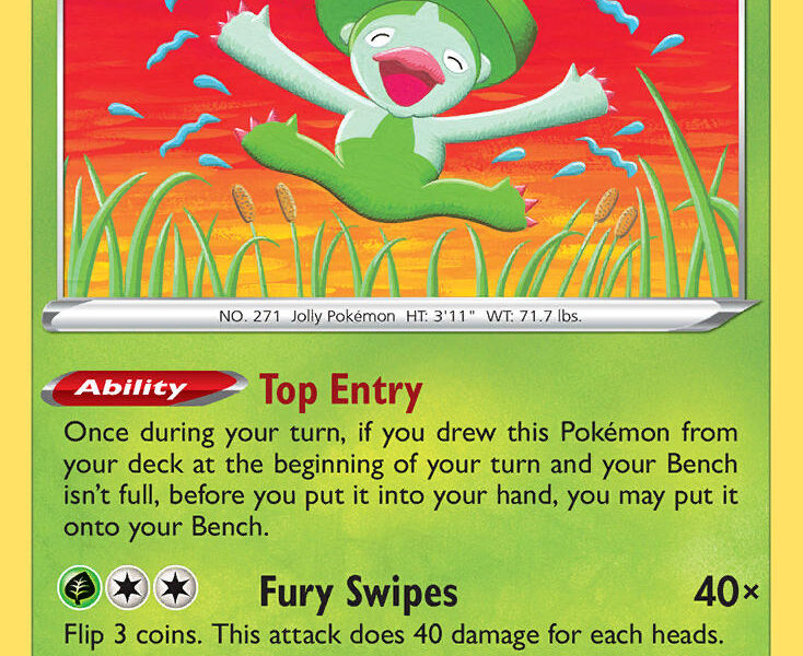 Lombre Pokemon Kaart