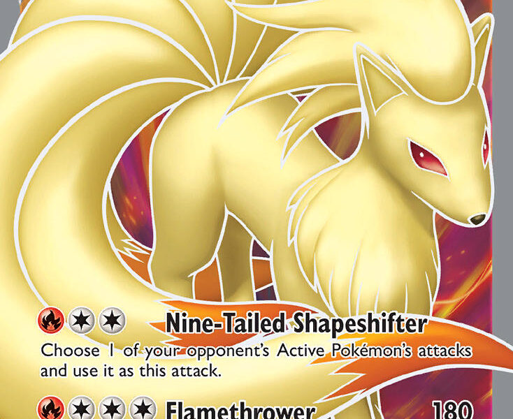 Ninetales V Pokemon Kaart