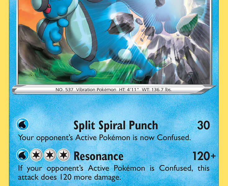 Seismitoad Pokemon Kaart