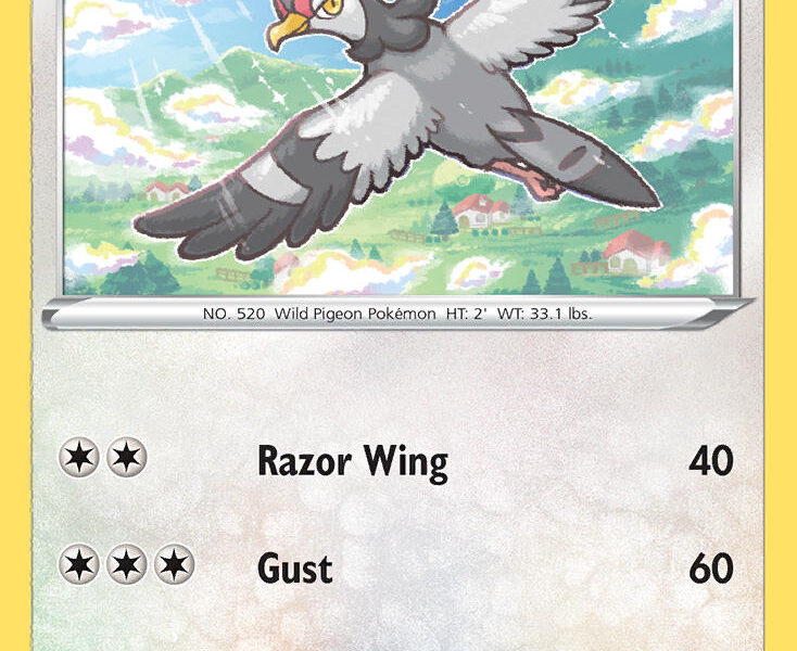 Tranquill Pokemon Kaart