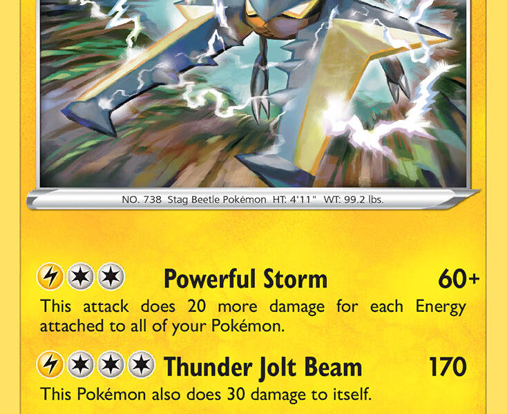 Vikavolt Pokemon Kaart