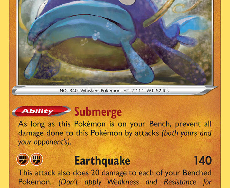 Whiscash Pokemon Kaart
