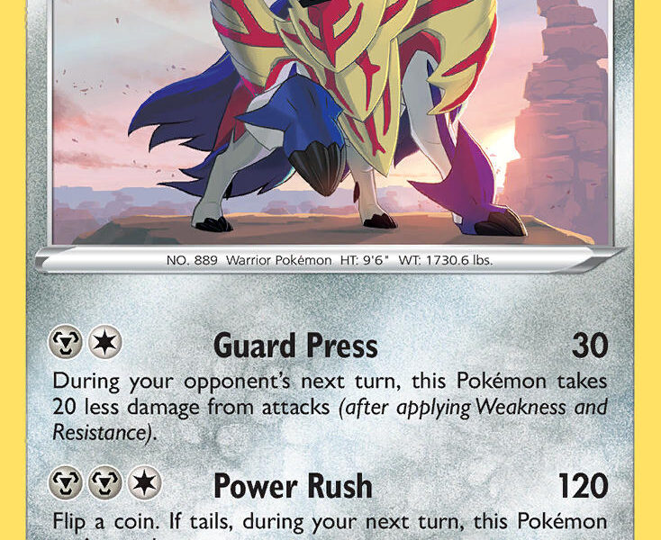 Zamazenta Pokemon Kaart