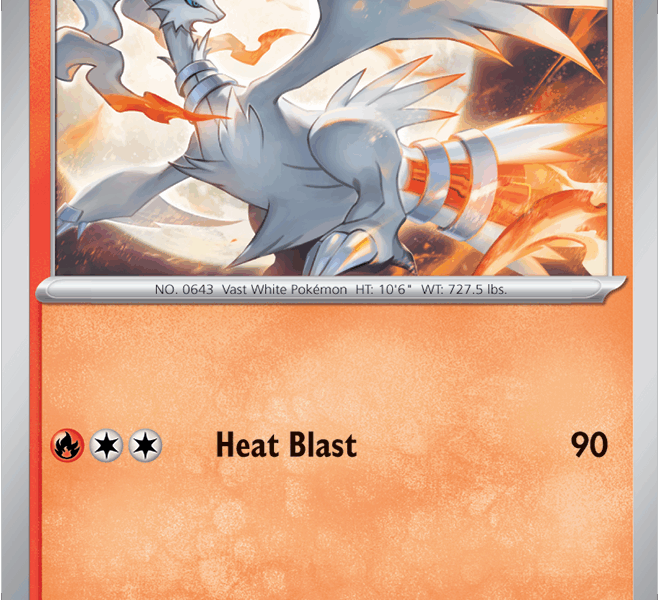 Reshiram Pokemon Kaart