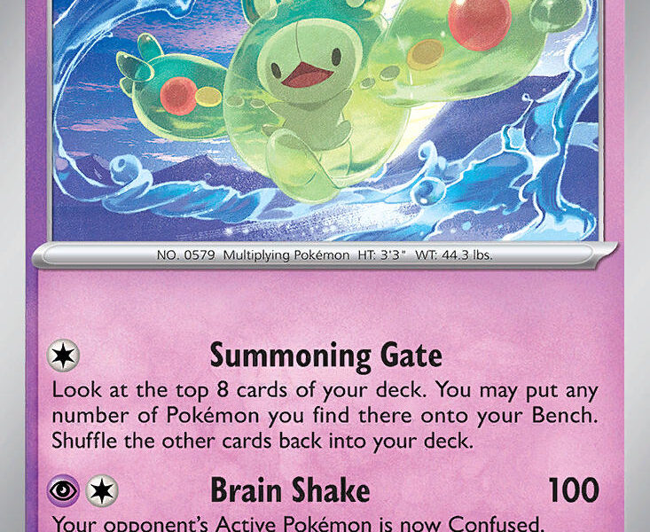 Reuniclus Pokemon Kaart