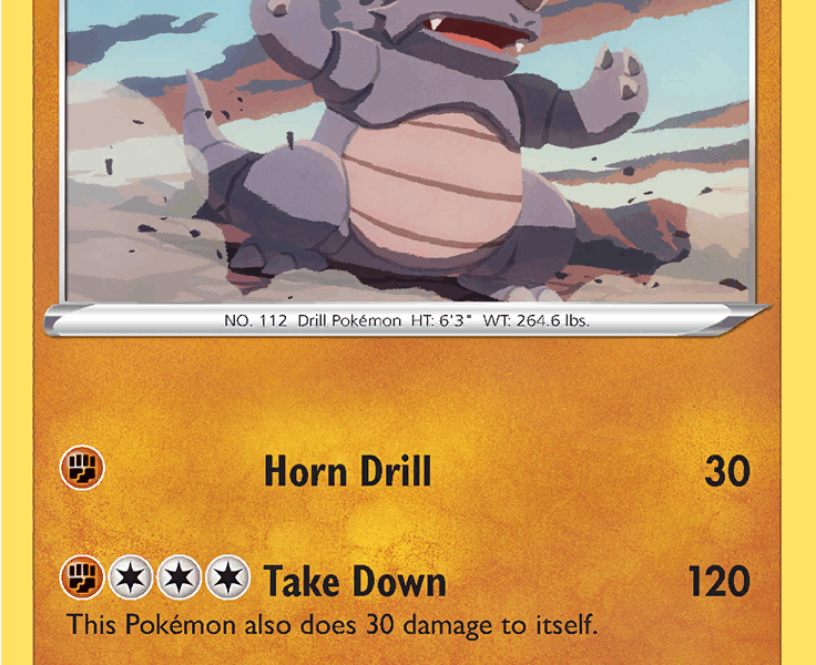 Rhydon Pokemon Kaart