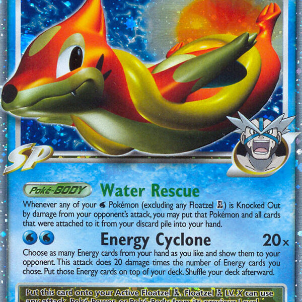 Floatzel GL LV.X Pokemon Kaart