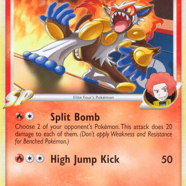 Infernape E4 Pokemon Kaart