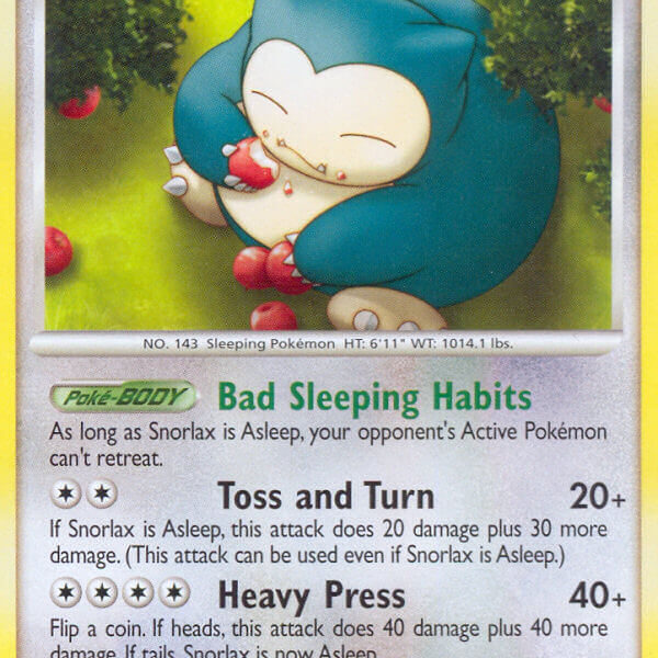 Snorlax Pokemon Kaart