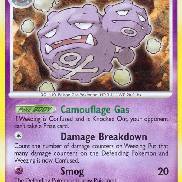 Weezing Pokemon Kaart