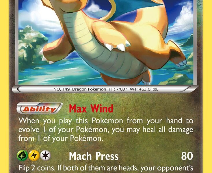 Dragonite Pokemon Kaart