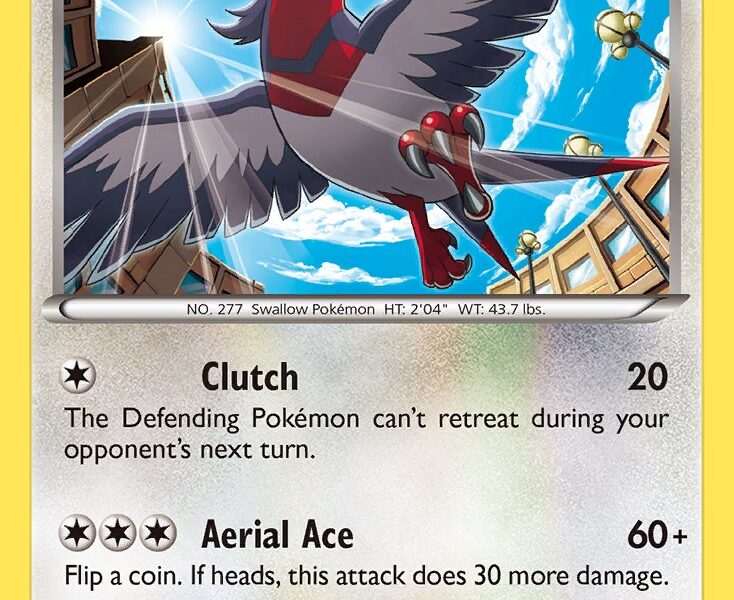 Swellow Pokemon Kaart