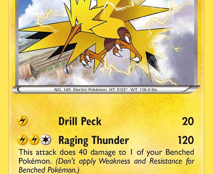 Zapdos Pokemon Kaart
