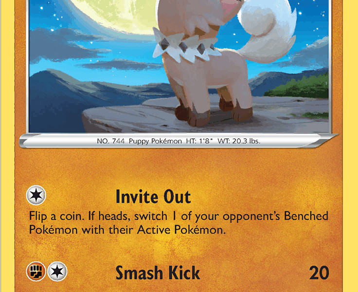 Rockruff Pokemon Kaart