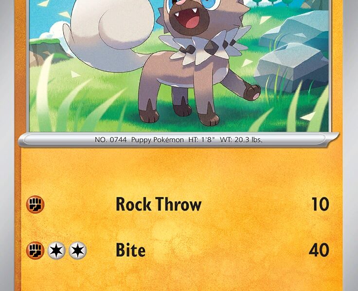 Rockruff Pokemon Kaart
